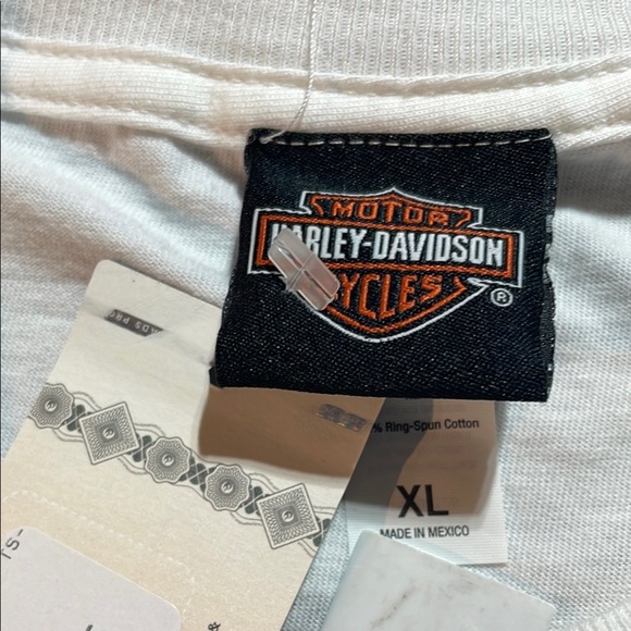 Harley-Davidson White Long Sleeve Tee, Rocky’s H-D London Ontario Canada NWT - Picture 7 of 11